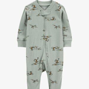 Carter's Baby Airplane 2-Way Zip Sleep & Play Pajamas 9 months